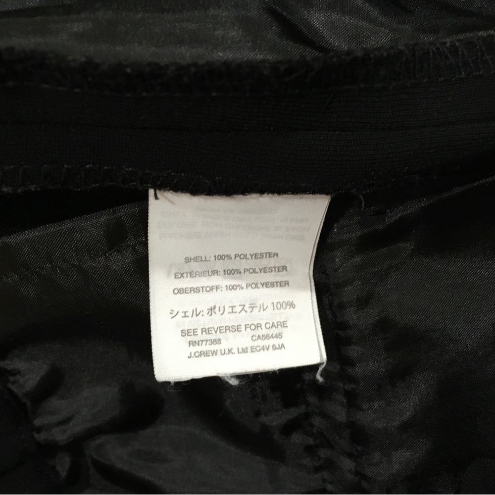J. Crew Pants Women's 4 Black Matte Crepe 365 Pull On Easy Elastic Waist #G7462 - Picture 8 of 9
